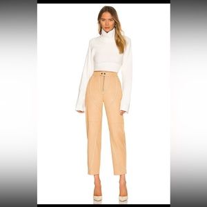 Camila Coelho Collection Yuri Leather Pants NWT Revolve XXS